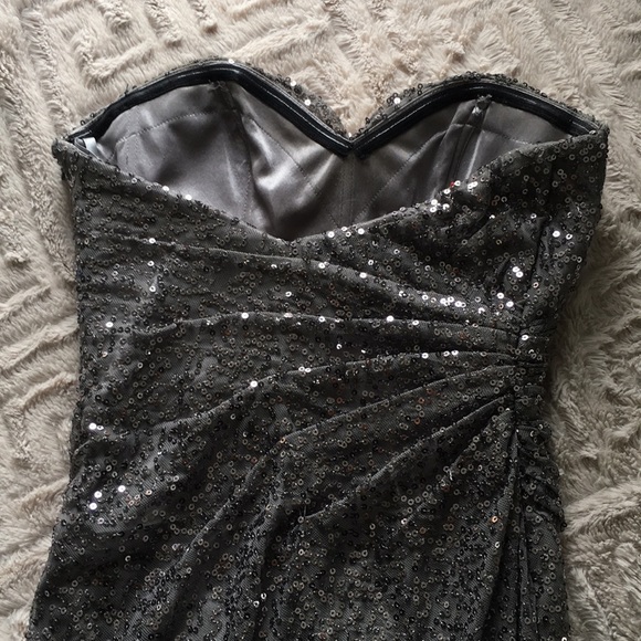 La Femme Sequin Prom Dress - Picture 4 of 8